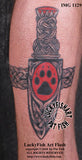 Wolf Sgian Dubh Scottish Celtic Tattoo Design 2