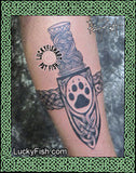 Wolf Sgian Dubh Scottish Celtic Tattoo Design 3