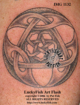 Wheel of Fortune Celtic Tattoo Design 1
