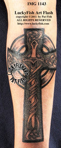 Sword of Faith Celtic Tattoo Design 1