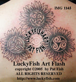 Celtic Sunflowers Tattoo Design 2