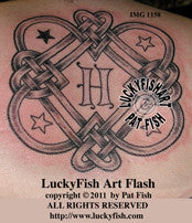 Family Heart Knot Celtic Tattoo Design 1