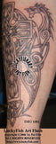 Isle of Man Dragons Celtic Tattoo Design 2