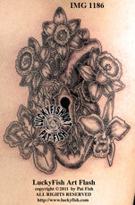 Heart Lock Tattoo Design 1