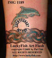 Dolphin Anklet Celtic Tattoo Design 1