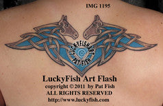 Flying Pookas Celtic Tattoo Design 1