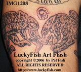 Mauling Beasts Pictish Tattoo Design 1
