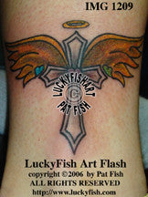 Matriarch Cross Tattoo Design 1