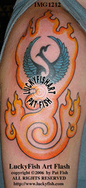 Tibetan Phoenix Tattoo Design