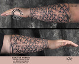 Knight Gauntlet Celtic Tattoo Design 1