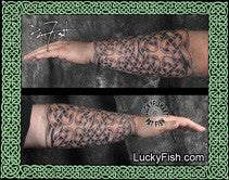 Knight Gauntlet Celtic Tattoo Design 2