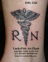 Nurse Caduceus Tattoo Design 1