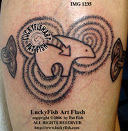 Heart Arrow Bear Native American Tattoo Design 1