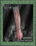 Long Body Armor Celtic Tattoo Design 
