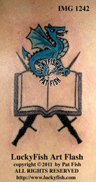 Dragon Tale Tattoo Design 1