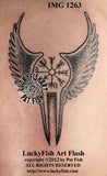 Valkyrie Compass Norse Tattoo Design 
