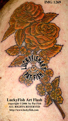 Memorial Roses Tattoo Design 1
