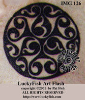 Sword Hilt Swirl Celtic Tattoo Design 1