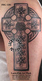 Scots Thistle Cross Celtic Tattoo Design 1