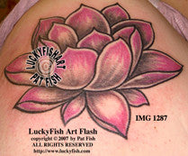 Tranquil Lotus Tattoo Design 1