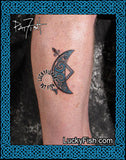 V-Rod Crescent Pictish Tattoo Design