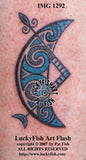 Pictish V-Rod Crescent Celtic Tattoo Design 