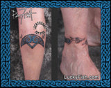 Pictish V-Rod Crescent Tattoo Band Design 