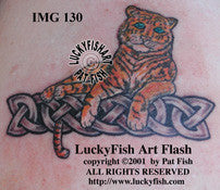 Tiger Lover Celtic Tattoo Design 1