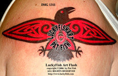 Shield Raven Celtic Tattoo Design 2