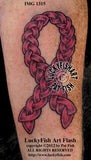 Celtic Pink Cancer Ribbon Tattoo Design 