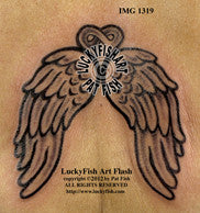 Heart Wings Tattoo Design 1