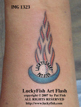 Sacred Flame Tattoo Design 1