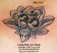 OM Lotus Tattoo Design 1