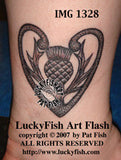 Loyalty Thistle Scottish Tattoo Design 1
