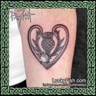 Loyalty Thistle Scottish Tattoo Design 3
