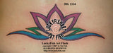 Rainbow Lotus Tattoo Design 1