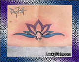 Rainbow Lotus Tattoo Design 3