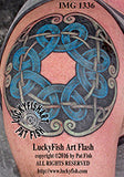 Viking Shield Colored Tattoo Design