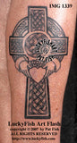 Claddagh Heart Celtic Cross Tattoo Design