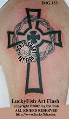 Defender Cross Celtic Tattoo Design 1