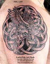 Griffin Shield Celtic Tattoo Design 1