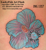 California Hibiscus Tattoo Design