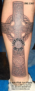 Donegal Celtic Cross Tattoo Design