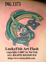 Salmon Charm Celtic Tattoo Design 1