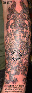 Griffin Sleeve Tattoo Design 1