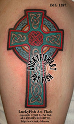 Rock of Ages Celtic Cross Tattoo Design 1