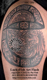Illuminated E Celtic Tattoo Design 2