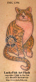 Contented Cat Tattoo Design 2