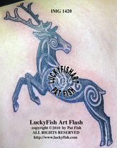 Pictish Stag Tattoo Design 1