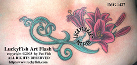 Lovely Lilies Tattoo Design 1